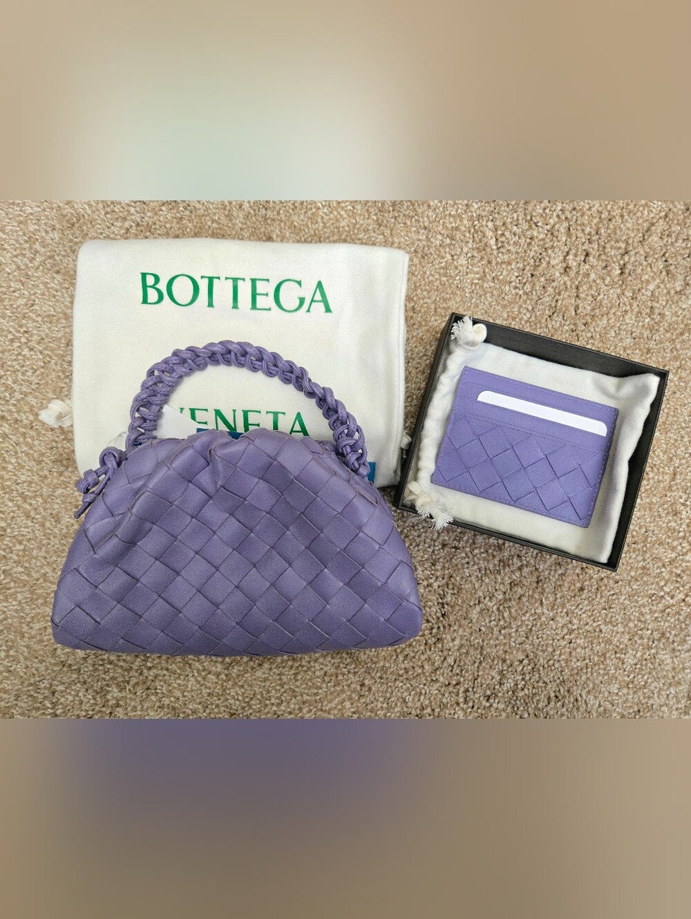 ‼️SOLD‼️Bottega Veneta Mini Pouch and Card holder Set